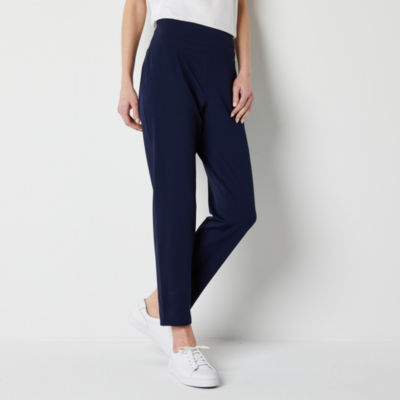 Stylus Womens High Rise Tapered Pull-On Pants