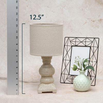 All the Rages Lalia Home Distressed Base Mini Table Lamp