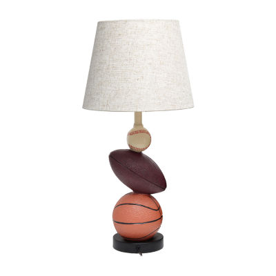 All the Rages Simple Designs Athletic Sports Ceramic Table Lamp