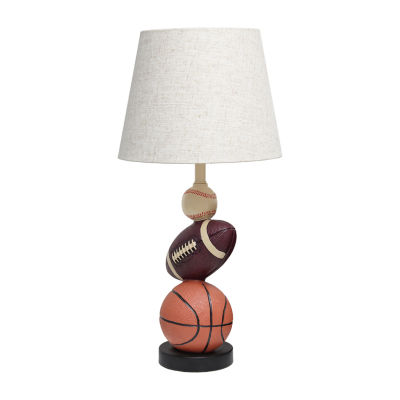 All the Rages Simple Designs Athletic Sports Ceramic Table Lamp