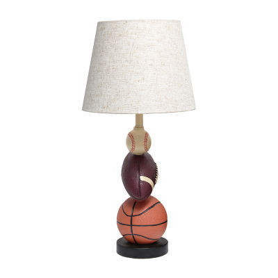 All the Rages Simple Designs Athletic Sports Ceramic Table Lamp