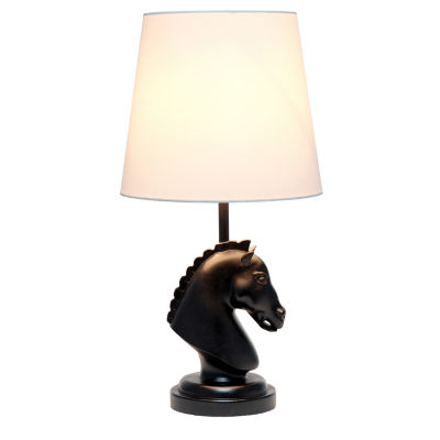 All the Rages Simple Designs Decorative Chess Horse Table Lamp