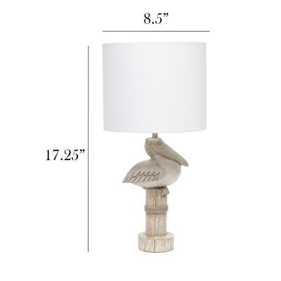 All the Rages Simple Designs Sitting Pelican Table Lamp