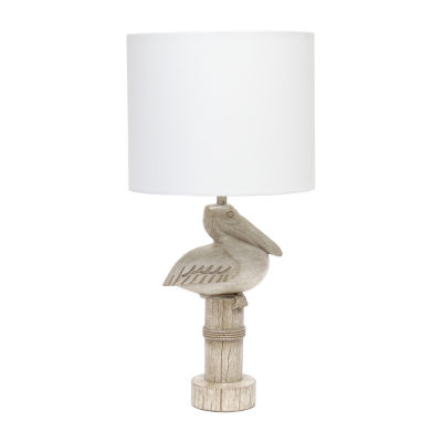 All the Rages Simple Designs Sitting Pelican Table Lamp