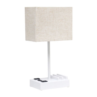All the Rages Simple Designs 2 Usb Port Table Lamp