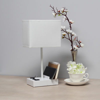 All the Rages Simple Designs 2 Usb Port Table Lamp