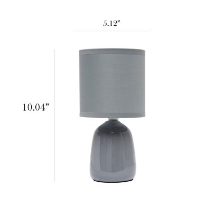 All the Rages Simple Designs Thimble Base Table Lamp