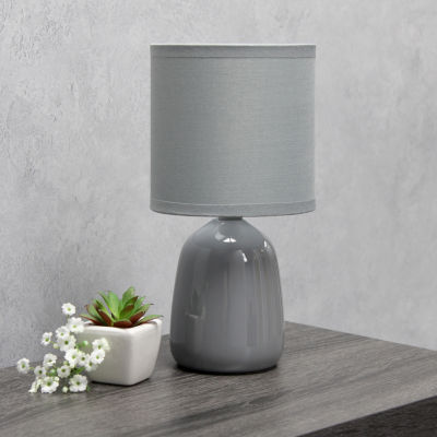 All the Rages Simple Designs Thimble Base Table Lamp