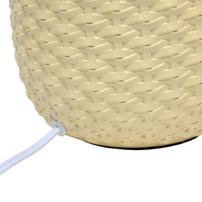All the Rages Simple Designs Purled Texture Table Lamp