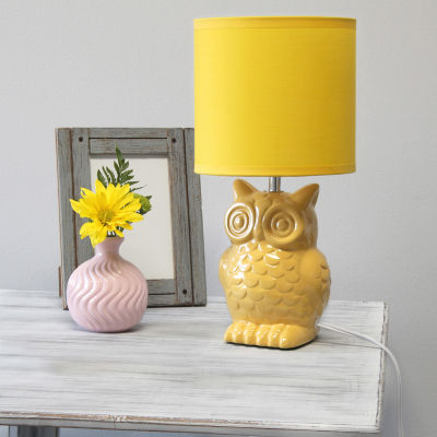 All the Rages Simple Designs Owl Table Lamp