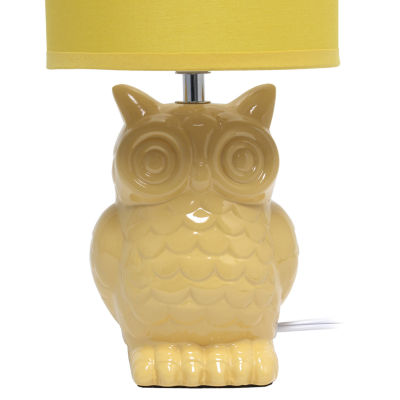 All the Rages Simple Designs Owl Table Lamp