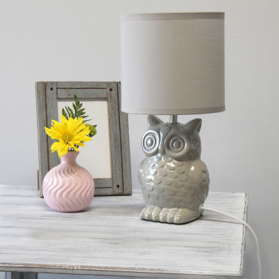 All the Rages Simple Designs Owl Table Lamp