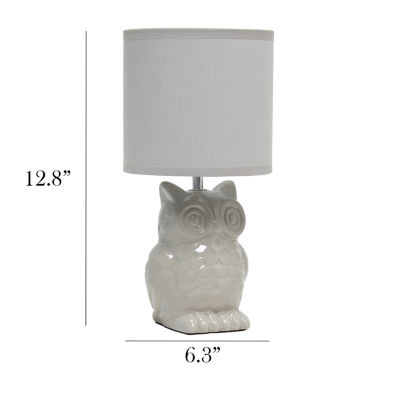 All the Rages Simple Designs Owl Table Lamp