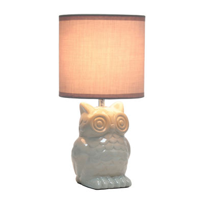 All the Rages Simple Designs Owl Table Lamp