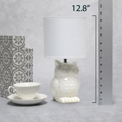 All the Rages Simple Designs Owl Table Lamp