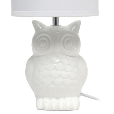 All the Rages Simple Designs Owl Table Lamp
