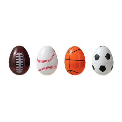 Glitzhome 48-pc Plastic Fillable Sports Easter Eggs