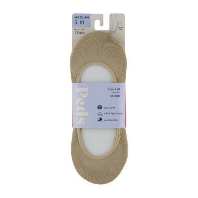 Peds Gel Ultra Low Cut 2 Pair Multi-Pack Liner Socks - Womens