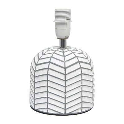 All the Rages Simple Designs Webbed Waves Base Table Lamp