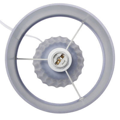 All the Rages Simple Designs Textured Pastel Ceramic Table Lamp