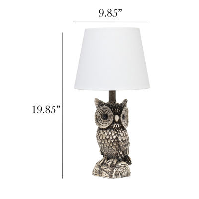 All the Rages Simple Designs Gazing Night Owl Table Lamp