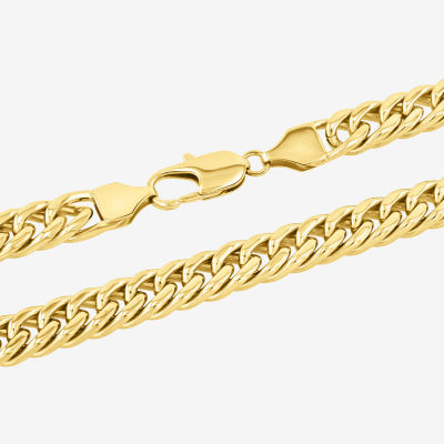 Men's Stainless Steel Solid Curb Chain Necklace