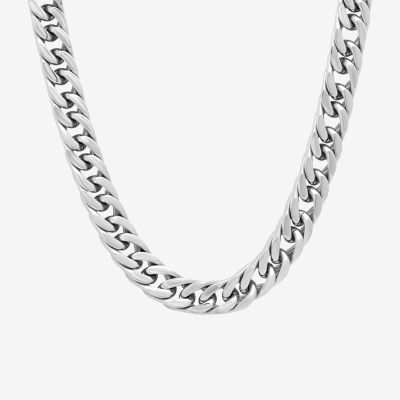 Stainless Steel Solid Link Chain Necklace