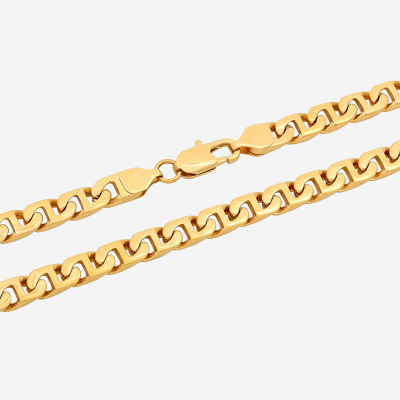 Yellow Stainless Steel Chain Necklace