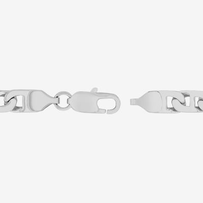 Stainless Steel 8 3/4 Inch Solid Link Bracelet