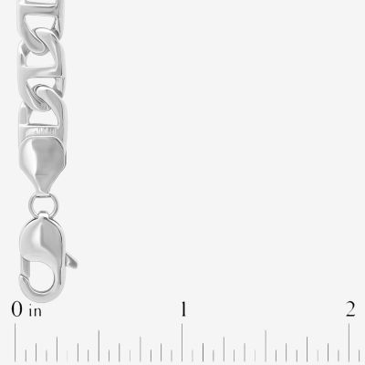 Stainless Steel 8 3/4 Inch Solid Link Bracelet