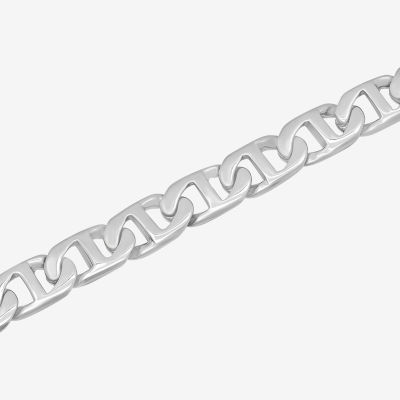 Stainless Steel 8 3/4 Inch Solid Link Bracelet