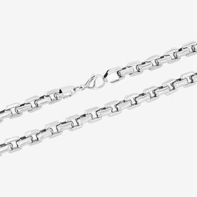 Mens Stainless Steel 24 Inch Link Necklace
