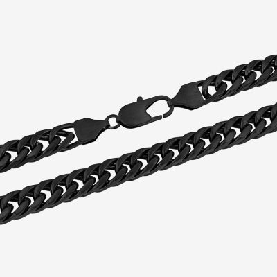 Stainless Steel Solid Curb Chain Necklace