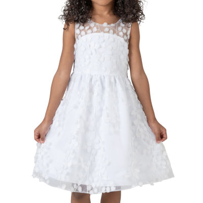 Rare Editions Little & Big Girls Sleeveless Flower Girl Fit + Flare Dress