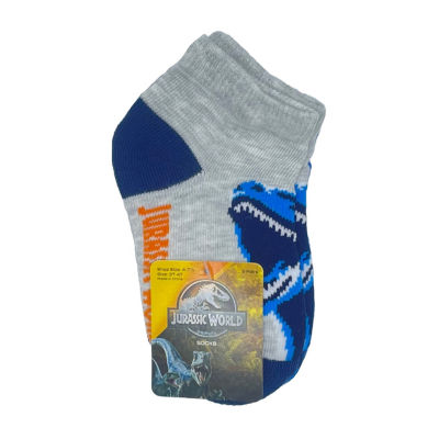 Toddler Boys 6 Pair Jurassic World Quarter Socks