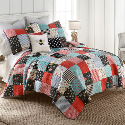 Donna Sharp Wild One Patch 3-pc. Embellished Quilt Set