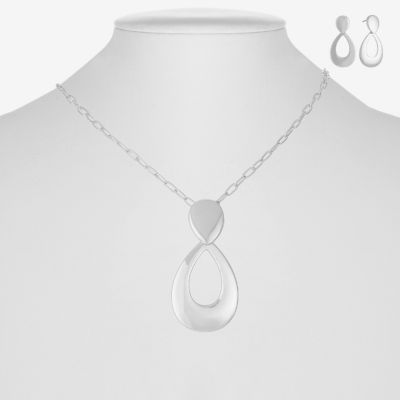 Liz Claiborne Pendant Necklace & Drop Earring Womens 2-pc. Jewelry Set