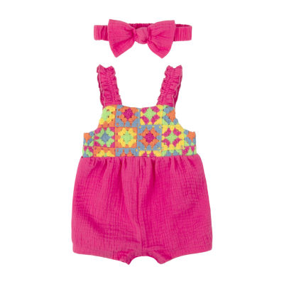 Baby Essentials Baby Girls 2-pc. Sleeveless Romper