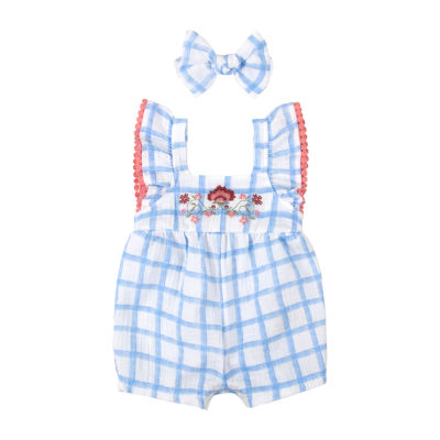 Baby Essentials Baby Girls 2-pc. Sleeveless Romper