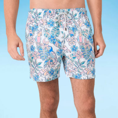 Endless Summer Mens Drawstring Waist Swim Trunks