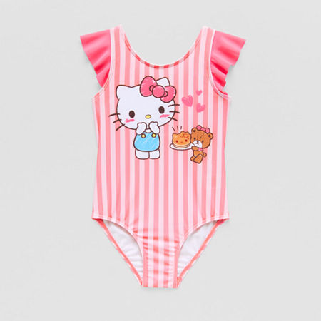 Toddler Girls Hello Kitty One Piece Swimsuit, 2t, Pink