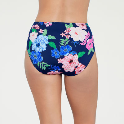 Liz Claiborne Comfort Waistband Plus Brief Bikini Swimsuit Bottom
