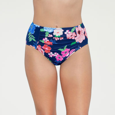 Liz Claiborne Comfort Waistband Plus Brief Bikini Swimsuit Bottom