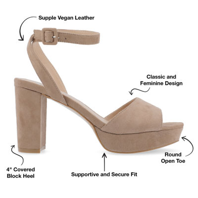 Journee Collection Womens Block Heel Nairri Pumps