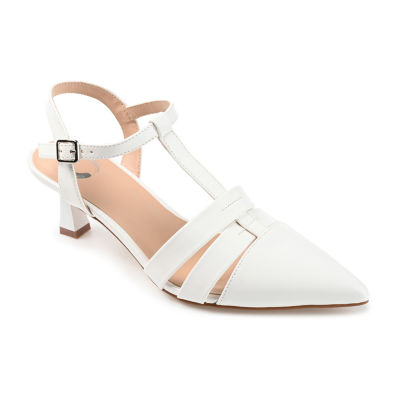 Journee Collection Womens Jazlynn Pointed Toe Kitten Heel Pumps JCPenney