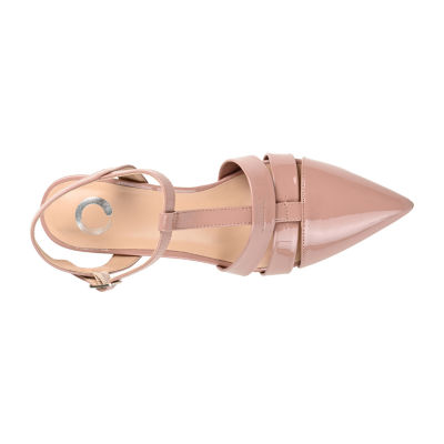 Journee Collection Womens Jazlynn Pointed Closed Toe Kitten Heel Pumps