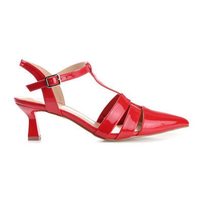 Journee Collection Jazlynn Womens Pointed Closed Toe Kitten Heel Pumps