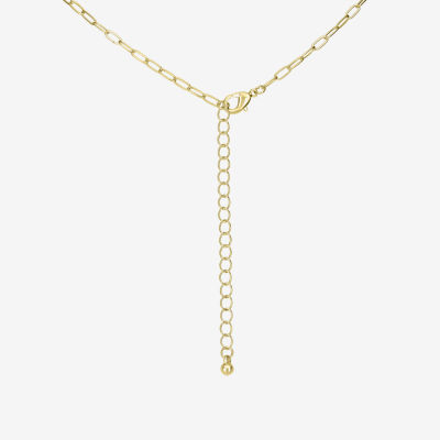 Bijoux Bar Delicates Gold Tone 18 Inch Cable Heart Pendant Necklace