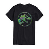 Jurassic Park Mens Crew Neck Short Sleeve Regular Fit Jurassic