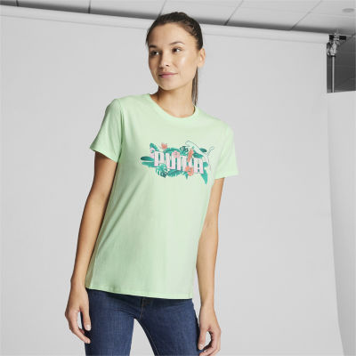 PUMA Womens Crew Neck Short Sleeve T-Shirt